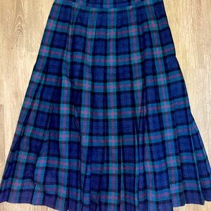 Pendleton plaid tartan skirt wool